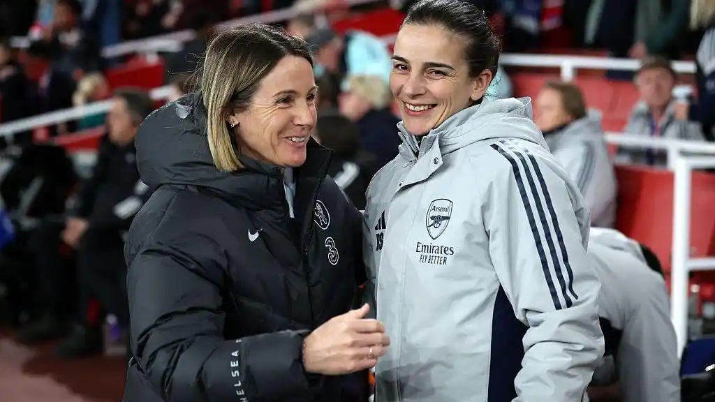 Sonia Bompastor and Renee Slegers