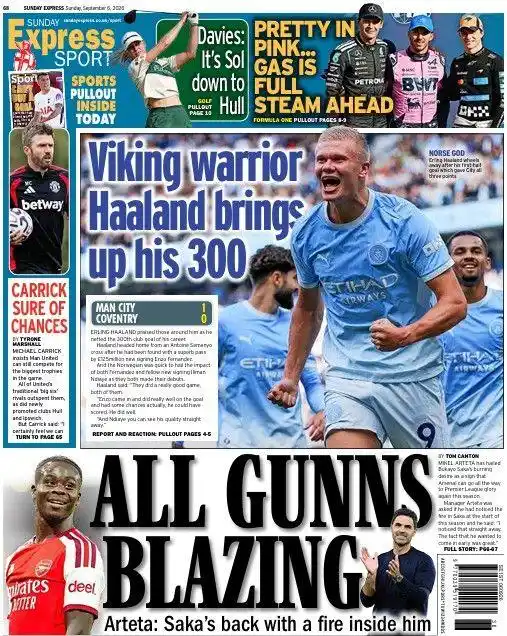 Daily Express back page
