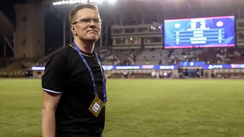 Valdas Dambrauskas looks on after leading Sabah into the Champions League
