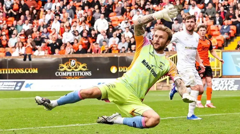 Scott Bain in action for Falkirk