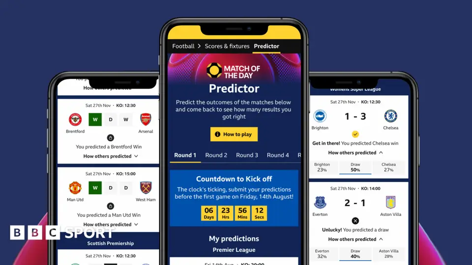 เล่นเกมทำนายผล Match of the Day ใหม่ของ BBC Sport